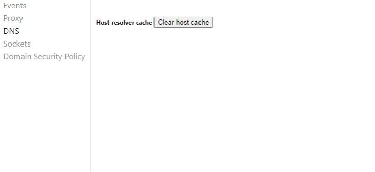 Flush DNS Chrome