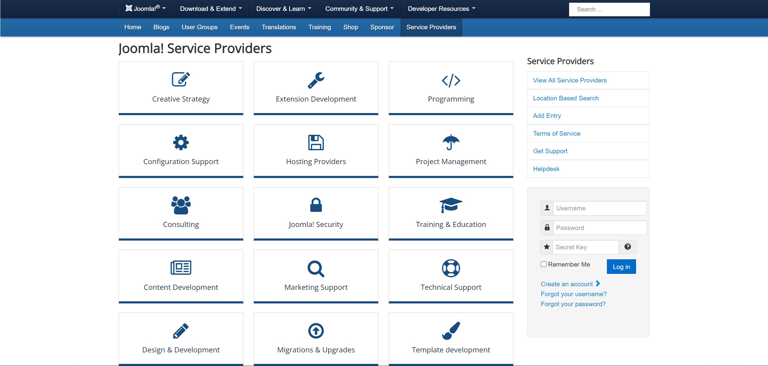 joomla developers directory